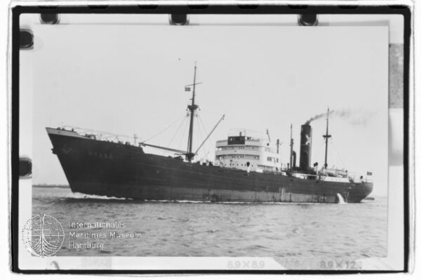 Brage (1938), Frachtschiff, Seereederei "Frigga" AG, Hamburg, Bau-Nr. 186