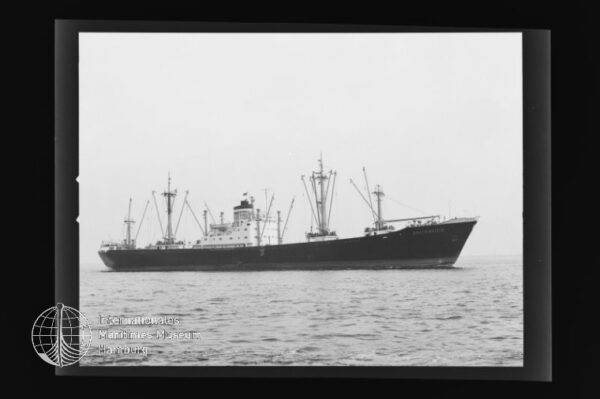 Breitenstein (1956), Frachtschiff (reefer), Hapag-Lloyd AG, Bremen, Bau-Nr. 846