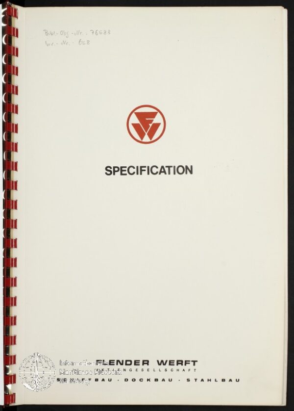 Specification for a Ro/Ro Car Carrier. Newbuilding 655/656